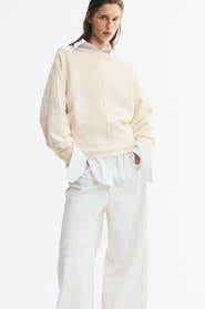 H&M Viscose-Blend Boat-Neck Sweater