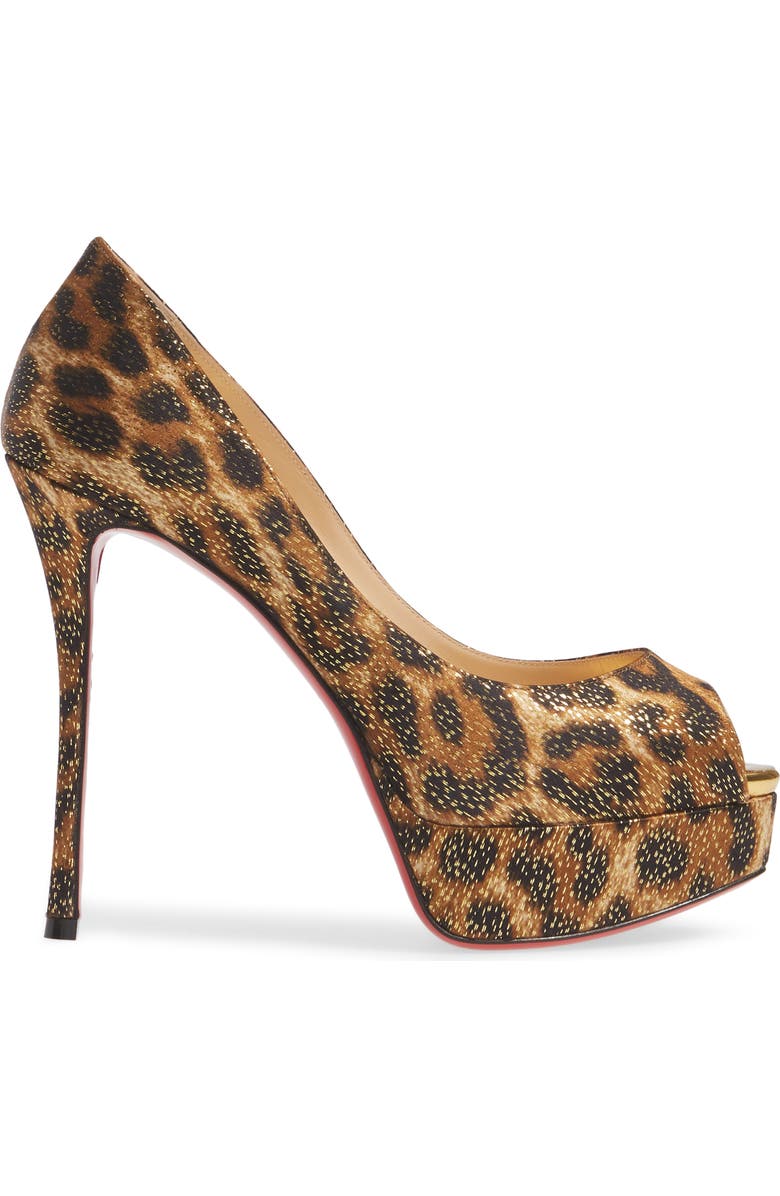 Christian Louboutin Feetish Peep Toe Platform Pump, Alternate, color,