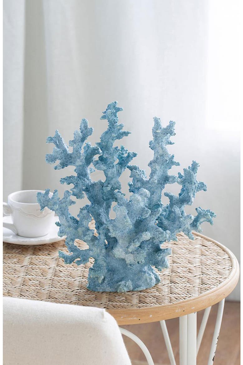 Faux Coral Accent Decor, Alternate, color, BLUE
