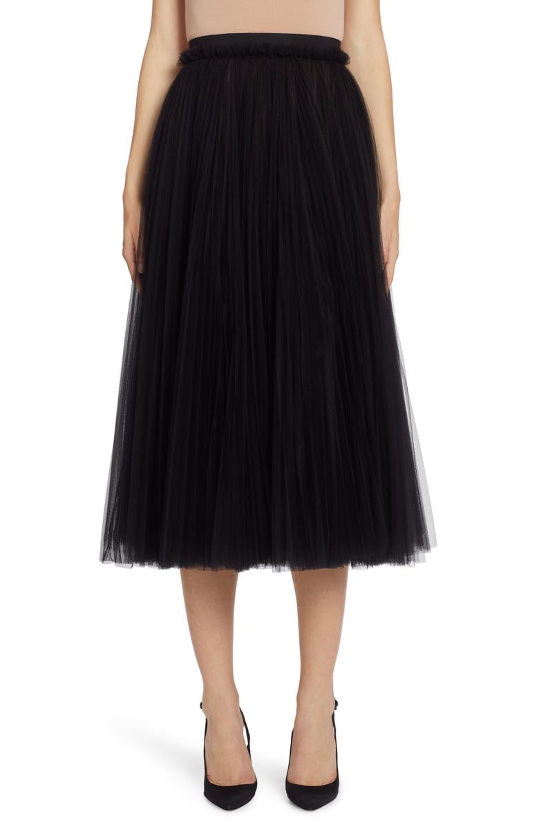 Dolce&Gabbana Tulle A-Line Skirt, Main, color, 