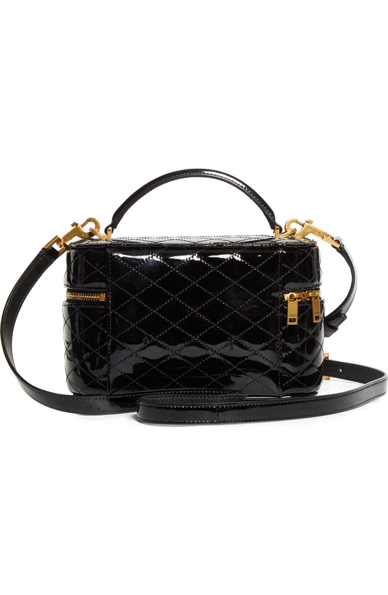 Saint Laurent Gaby Quilted Leather Vanity Case, Alternate, color,