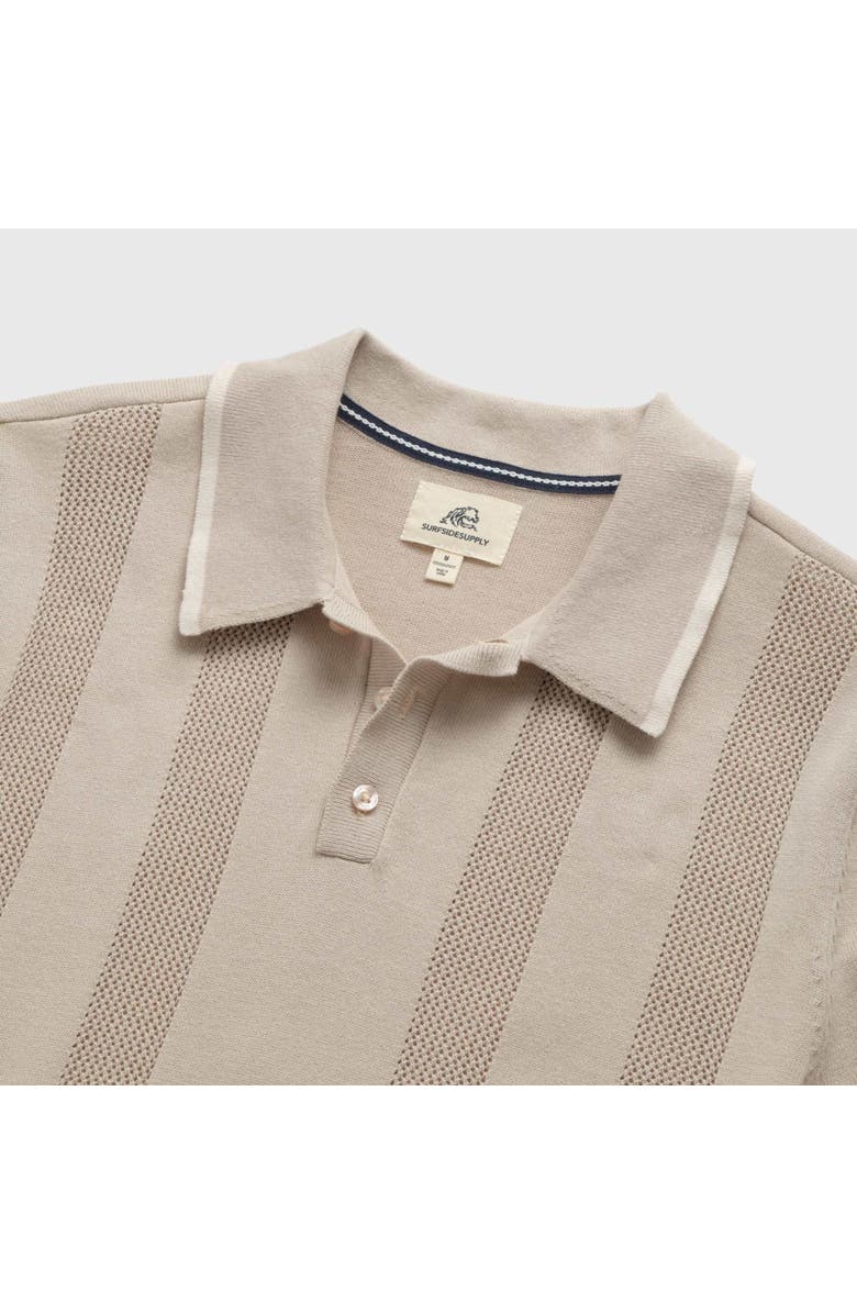 Surfside Supply Co. Nate Sweater Polo, Alternate, color, Silver Grey