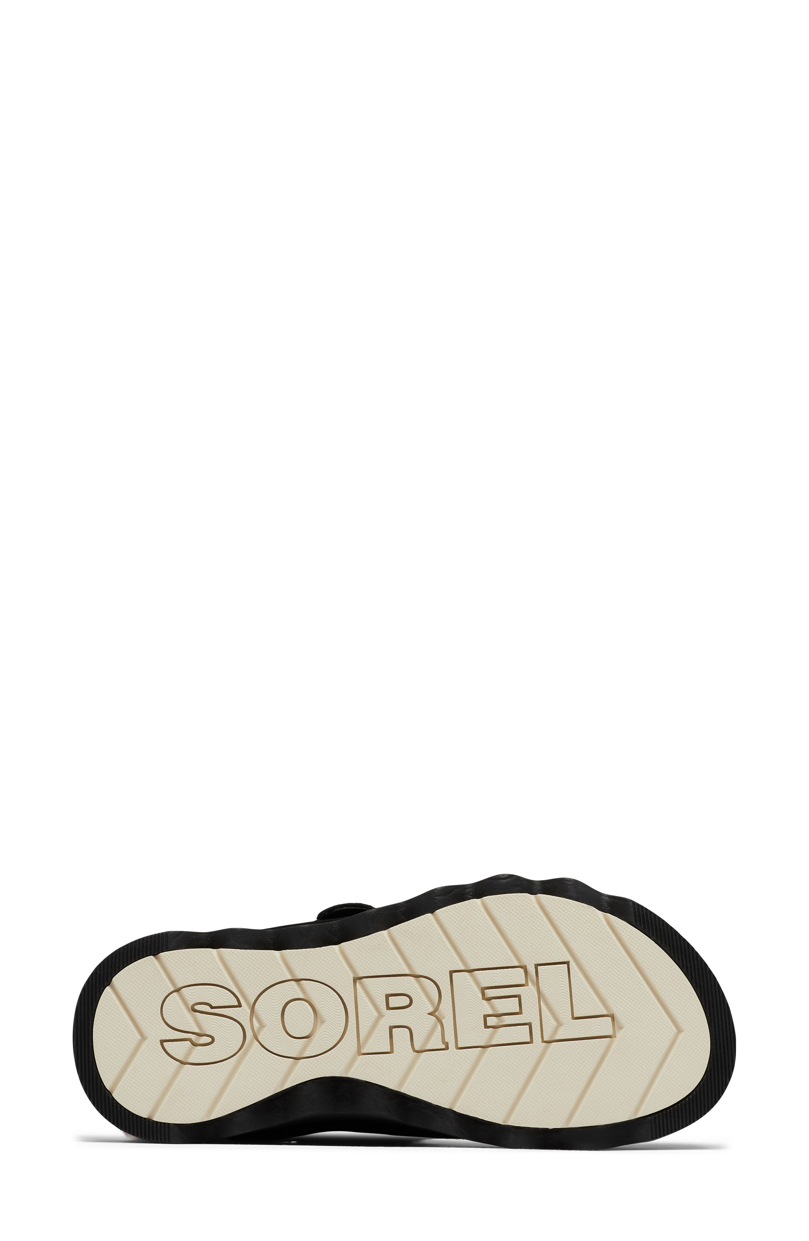 SOREL Viibe Faux Fur Clog, Alternate, color, Black/ Natural