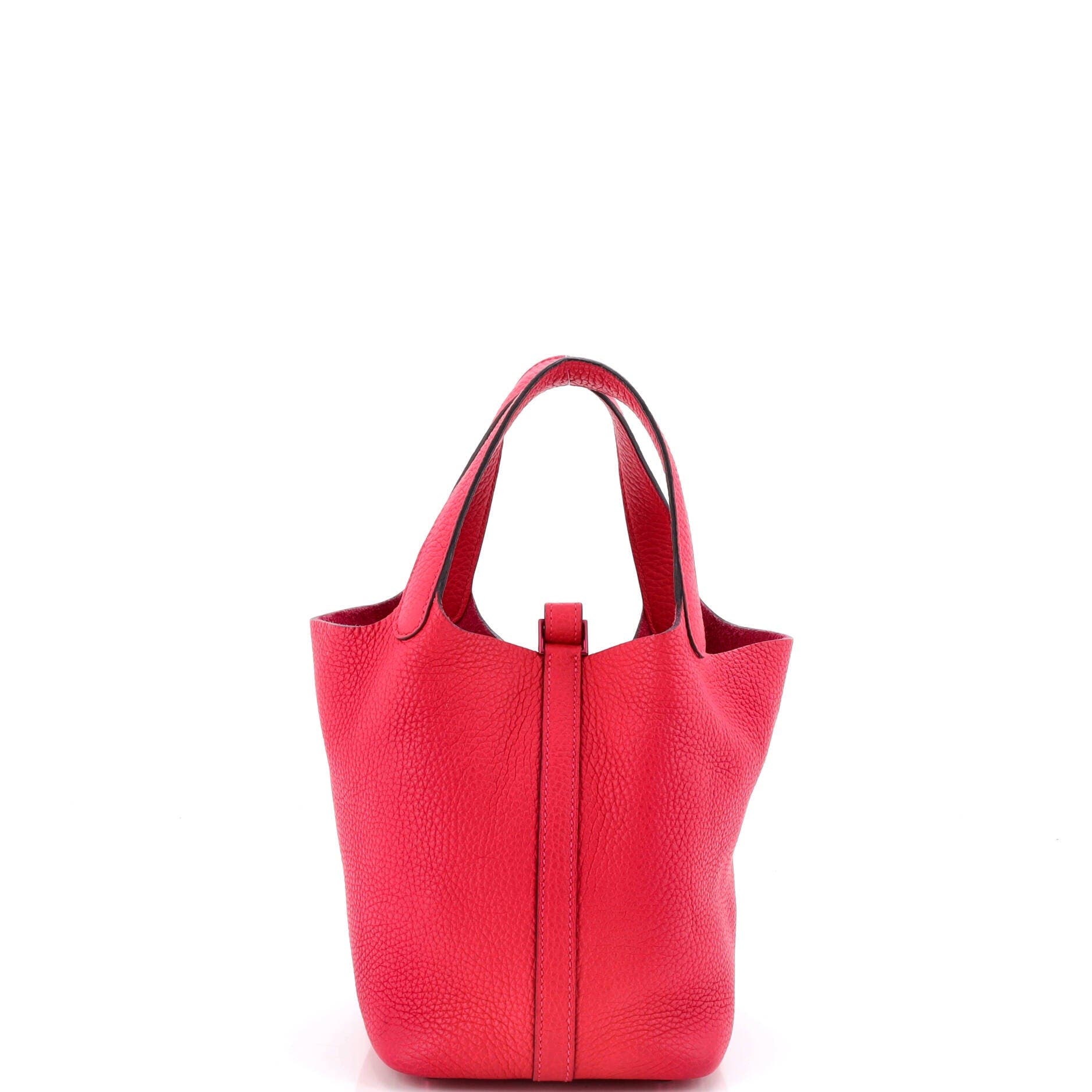 Pre-Owned Hermes Monochrome Picotin Lock Bag Clemence PM, Alternate, color, Rose Mexico