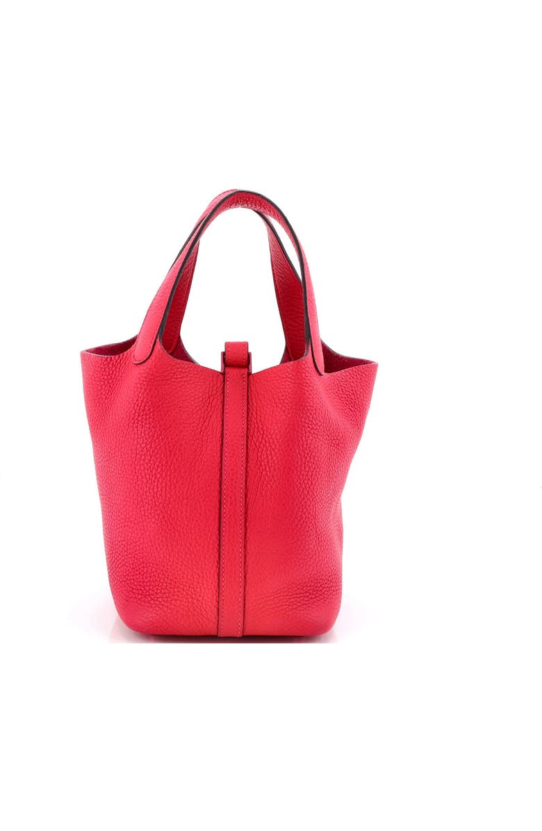 Pre-Owned Hermes Monochrome Picotin Lock Bag Clemence PM, Alternate, color, Rose Mexico