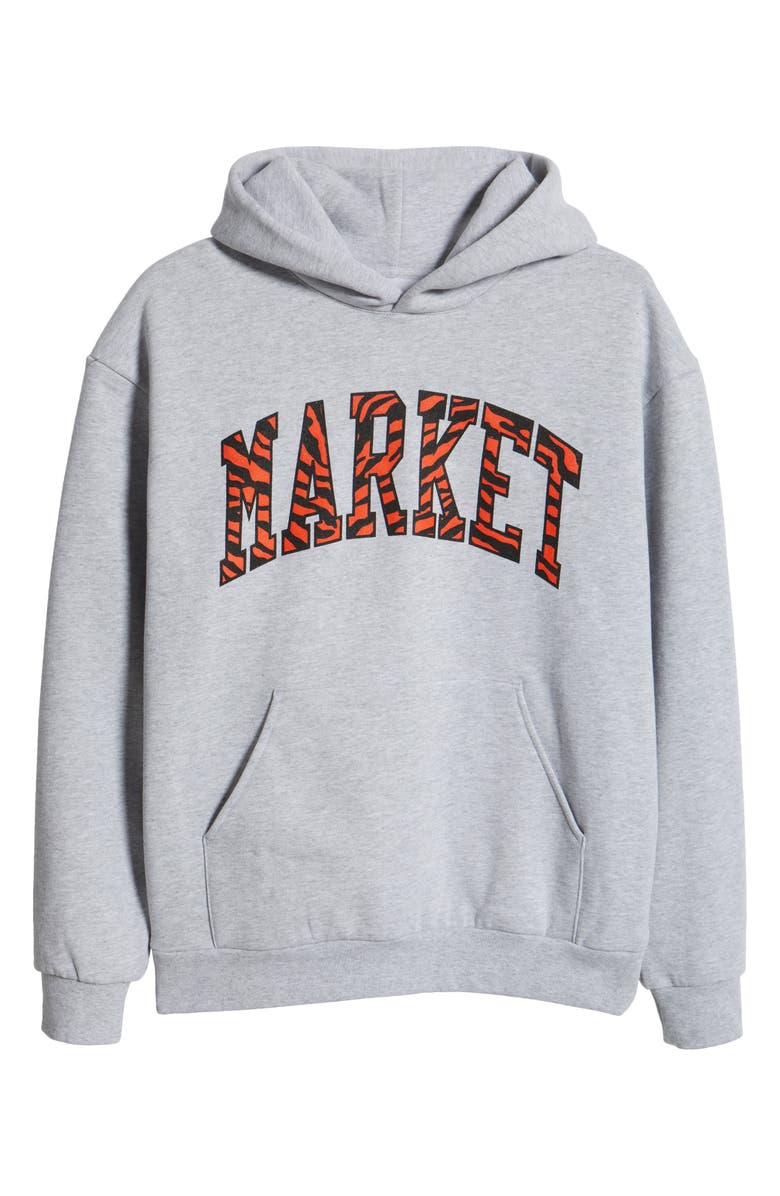 MARKET Tiger Stripe Logo Graphic Hoodie, Alternate, color, 