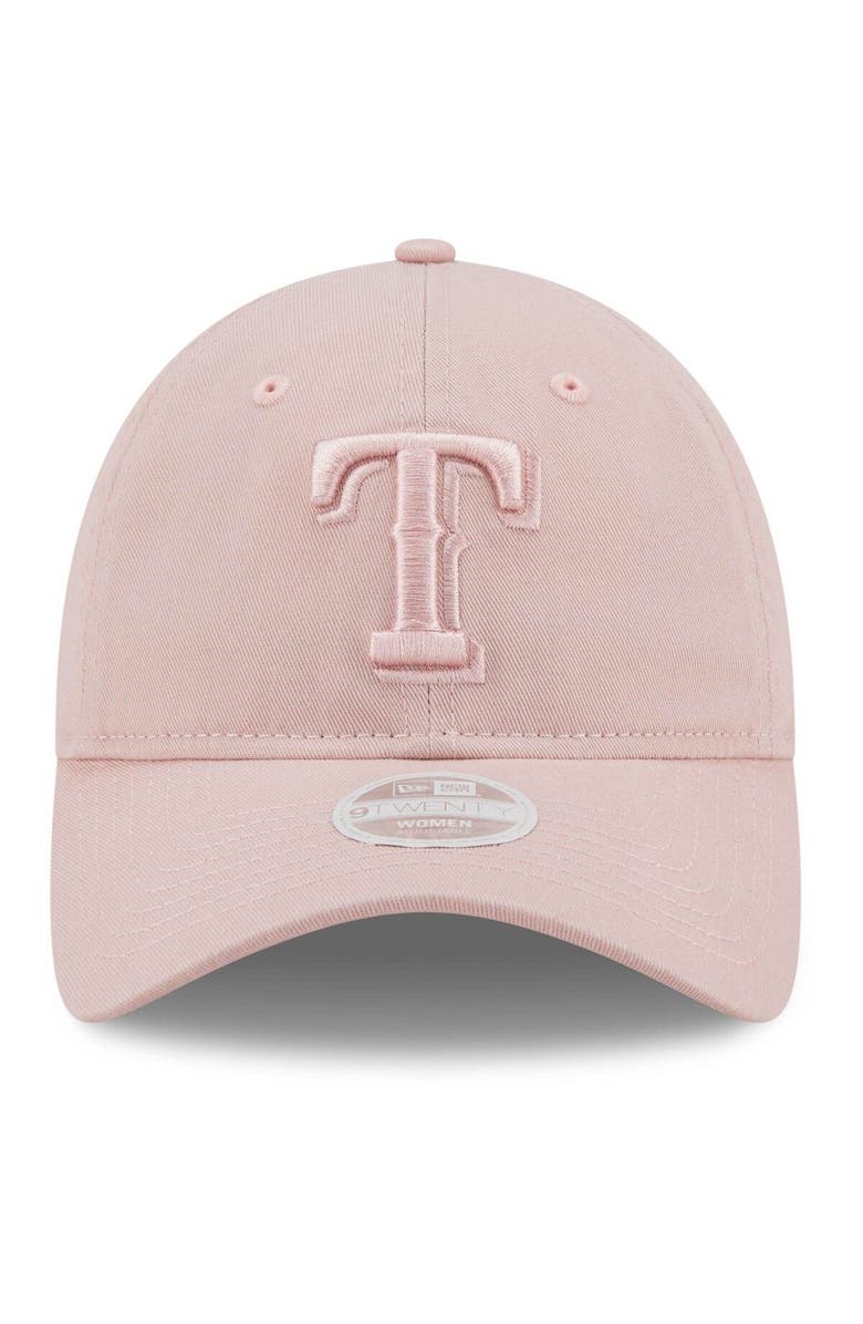 New Era Women's New Era Pink Texas Rangers Rouge Core Classic 9TWENTY Adjustable Hat, Alternate, color, 