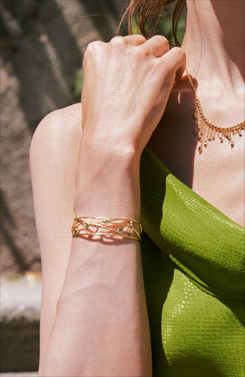 Rc Retro Chic Verdant Whisper Bracelet In Gold