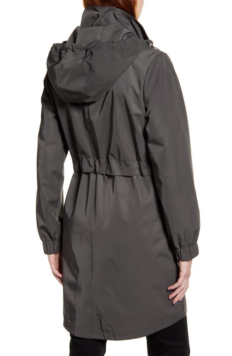 Kristen Blake Hooded Raincoat, Alternate, color, Pew
