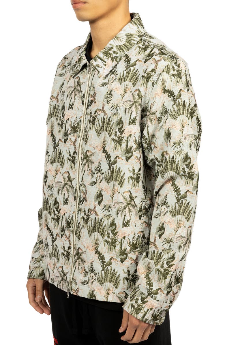 PLEASURES Parrot Jacquard Zip Work Jacket, Alternate, color, 