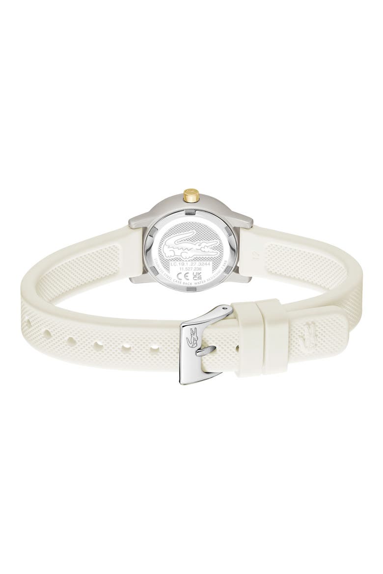 L.12.12 Mini Swift Silicone Strap Watch, 24mm, Alternate, color, OFF WHITE