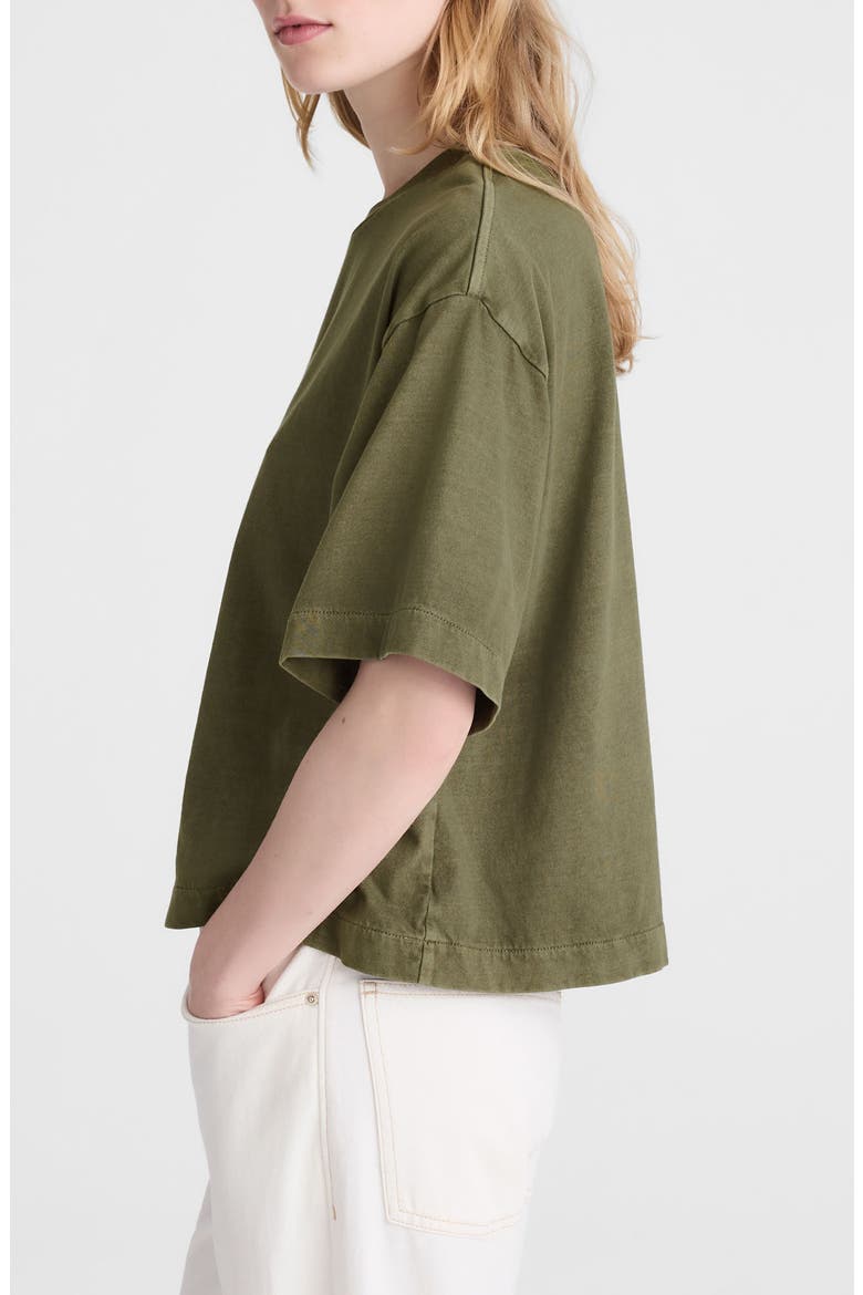 Allday Boxy Crop Cotton T-Shirt, Alternate, color, FADED IVY