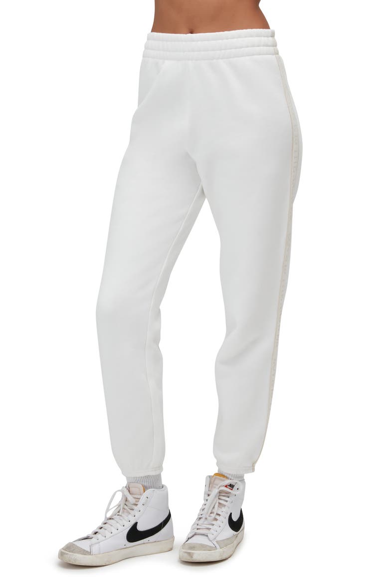 Love High Waist Cotton Joggers, Main, color, STONE