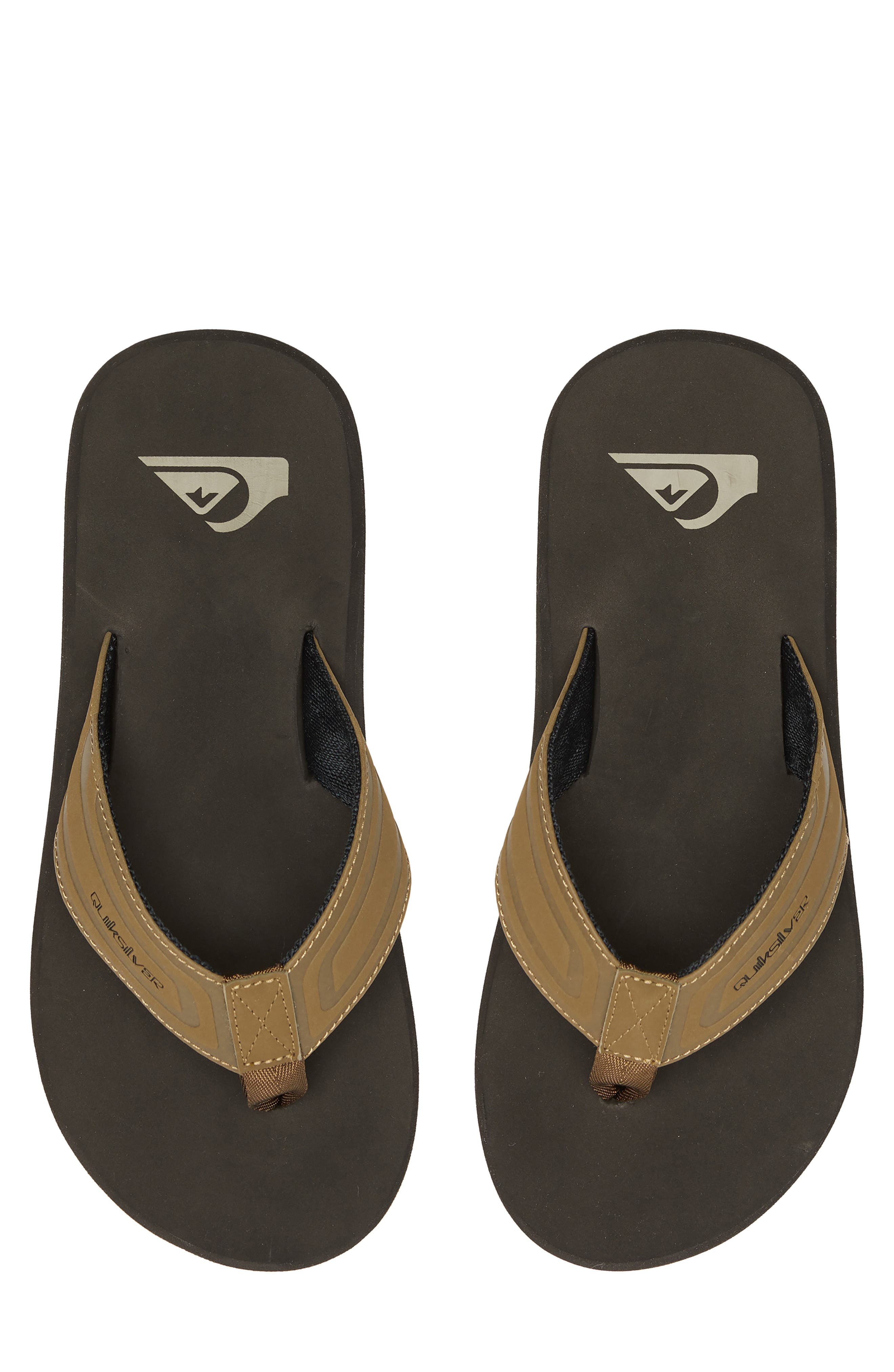 Quiksilver Monkey Wrench Flip Flop, Alternate, color, Tan