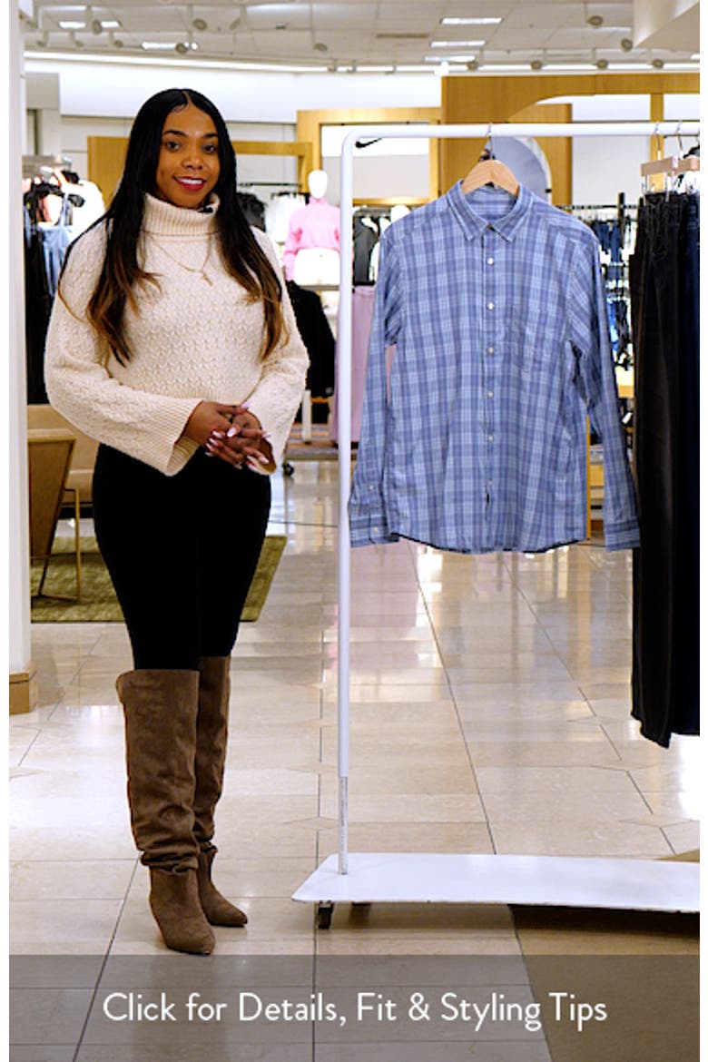 Carysfort Plaid Performance Button-Up Shirt video
