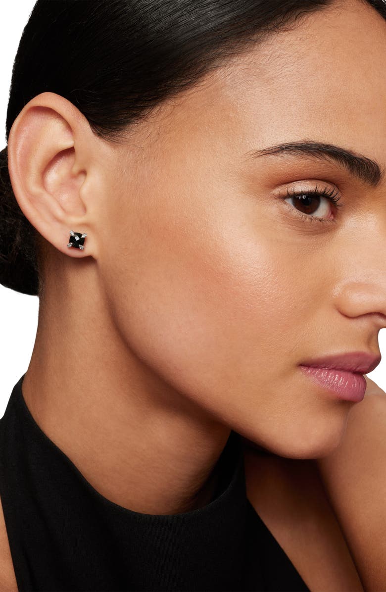 David Yurman Chatelaine<sup>®</sup> Stud Earrings, 6mm, Alternate, color, Black Onyx