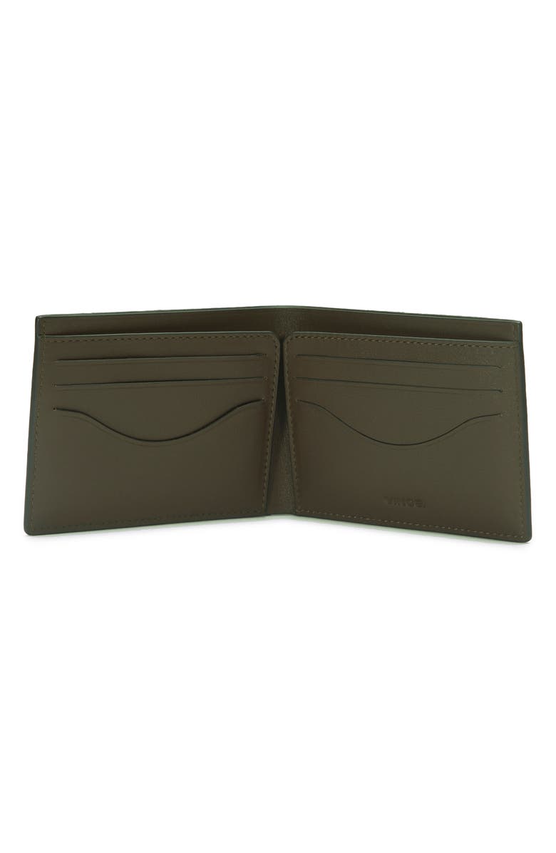 Vince Suede Bifold Wallet, Alternate, color, Driver Green