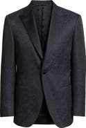 Canali Siena Contemporary Fit Navy Paisley Dinner Jacket