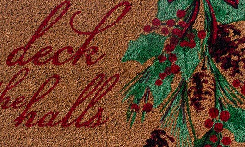 Entryways Merry Pine Doormat In Red