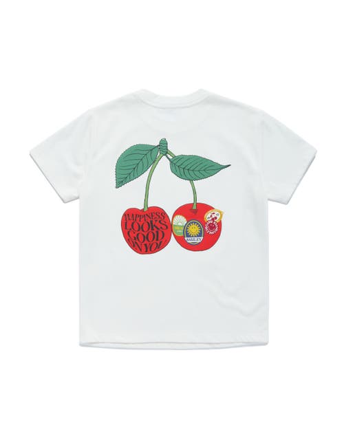 Samii Ryan Smiley Freshly Picked Boxy Tee In White