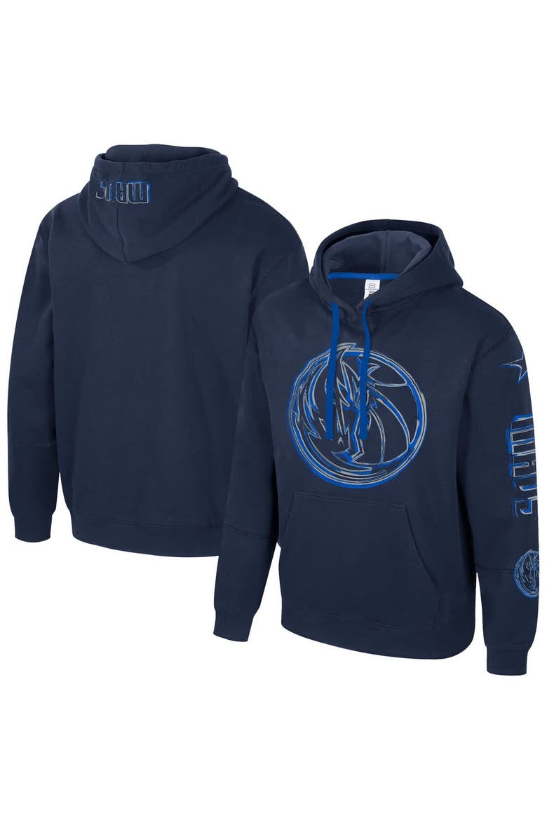 Unisex Stadium Essentials Navy Dallas Mavericks Elementized Pullover Hoodie, Main, color, Navy