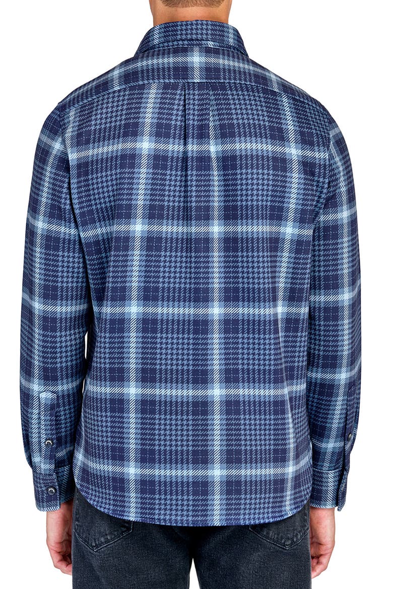 Plaid Shirt Jacket, Alternate, color, NAVY/GREEN