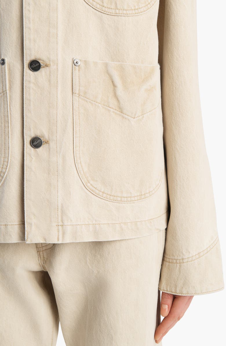 Khaite Wyatt Denim Chore Jacket, Alternate, color, Dumas
