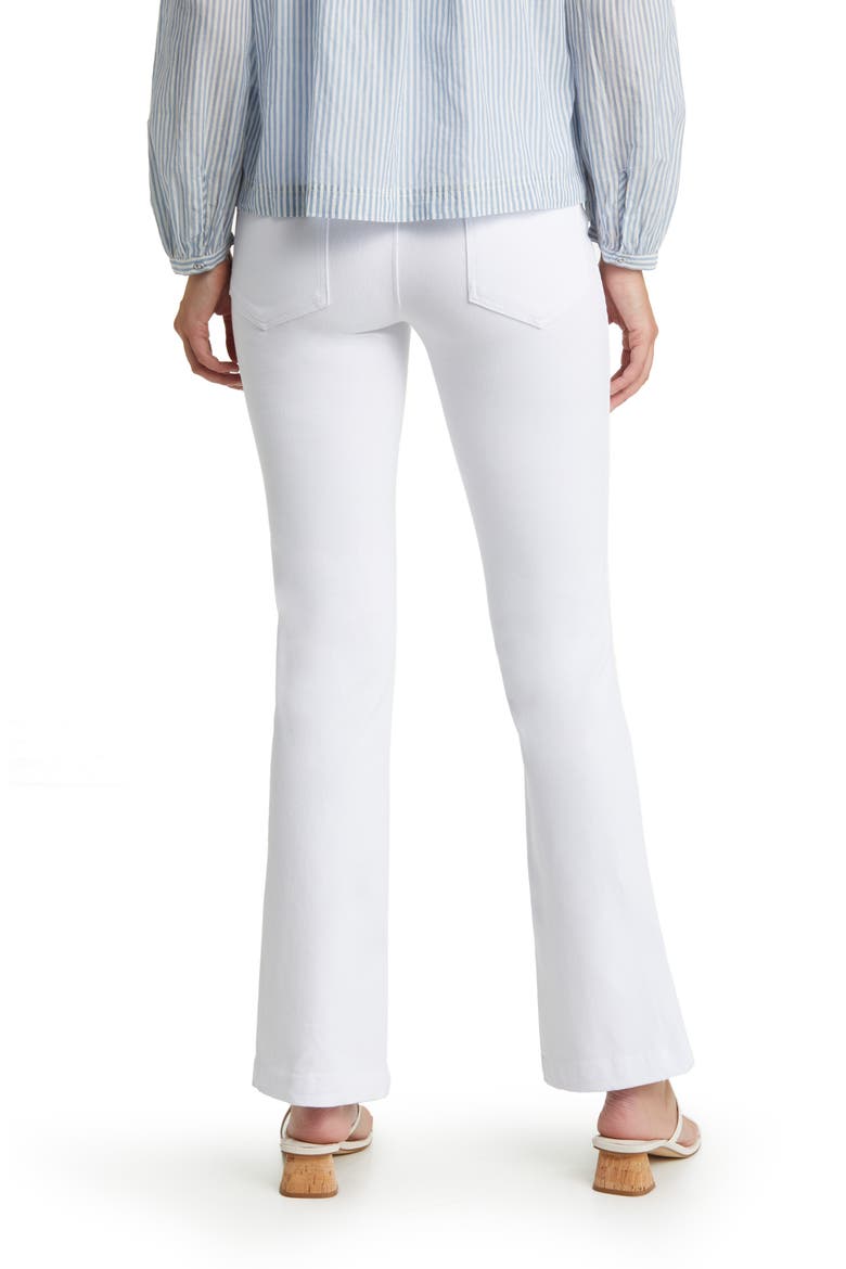 'Lyssentials High Waist Bootcut Pants, Alternate, color, WHITE