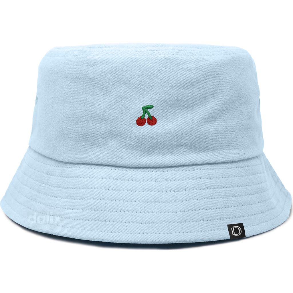 Dalix Lil Cherry Bucket Hat In Blue