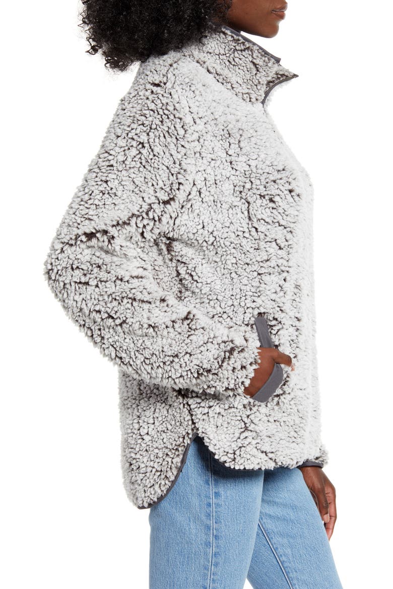 Wubby Fleece Pullover, Alternate, color, CHARCOAL