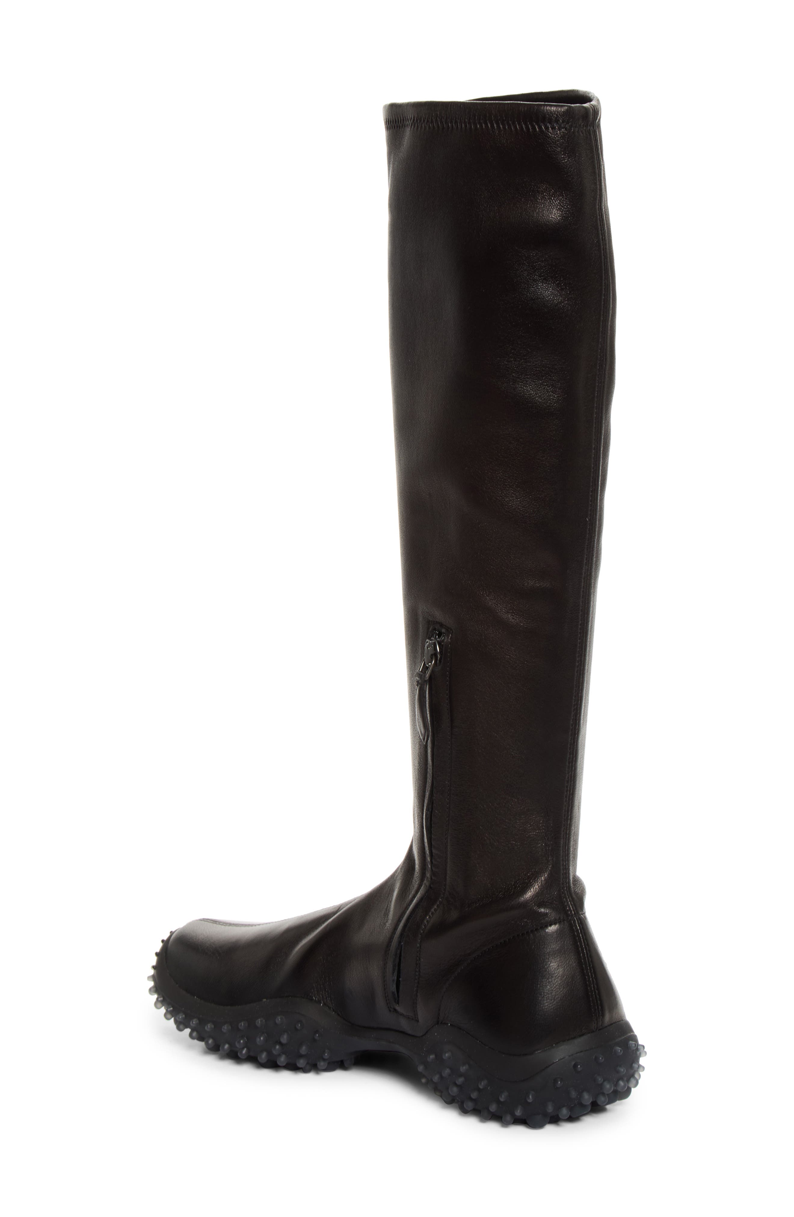 Trail Grip Sole Knee High Boot, Alternate, color, NERO