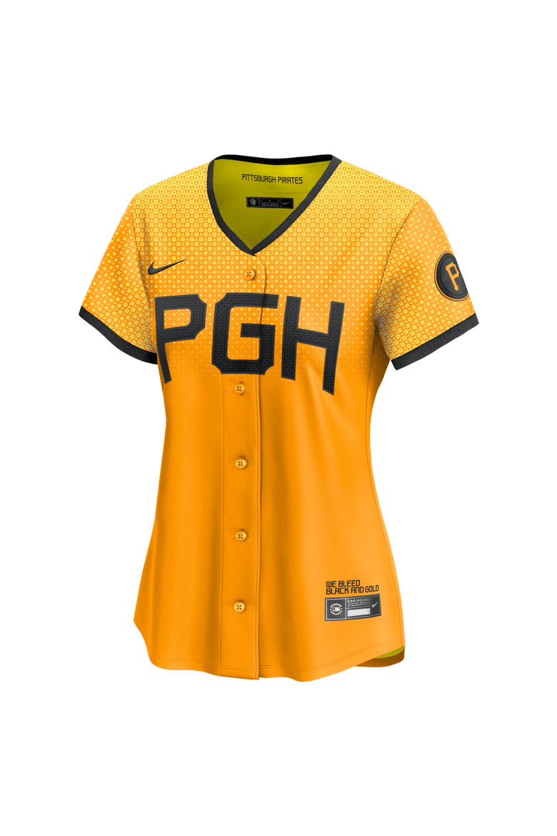 Women's Nike Gold Pittsburgh Pirates City Connect Limited Jersey, Alternate, color, Gold