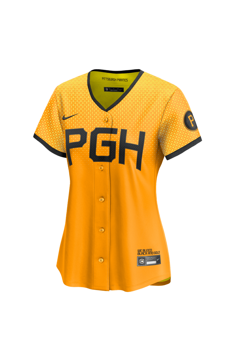 Nike Women's Nike Gold Pittsburgh Pirates City Connect Limited Jersey, Alternate, color, Gold