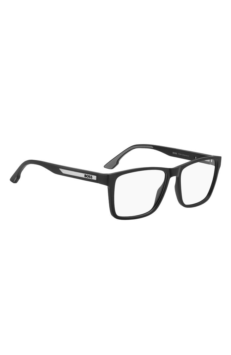 HUGO 57mm Rectangular Optical Glasses, Alternate, color, 