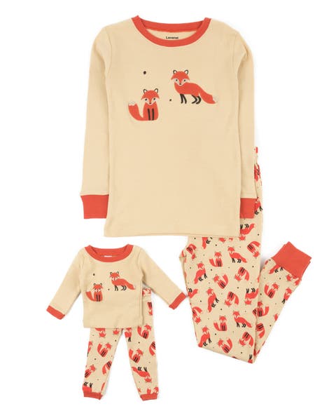 2-pc. Cotton Short Sleeve Shirt & Shorts Animal Print Pajama Set with Matching Doll Accessory (Toddler, Little Kid & Big Kid)