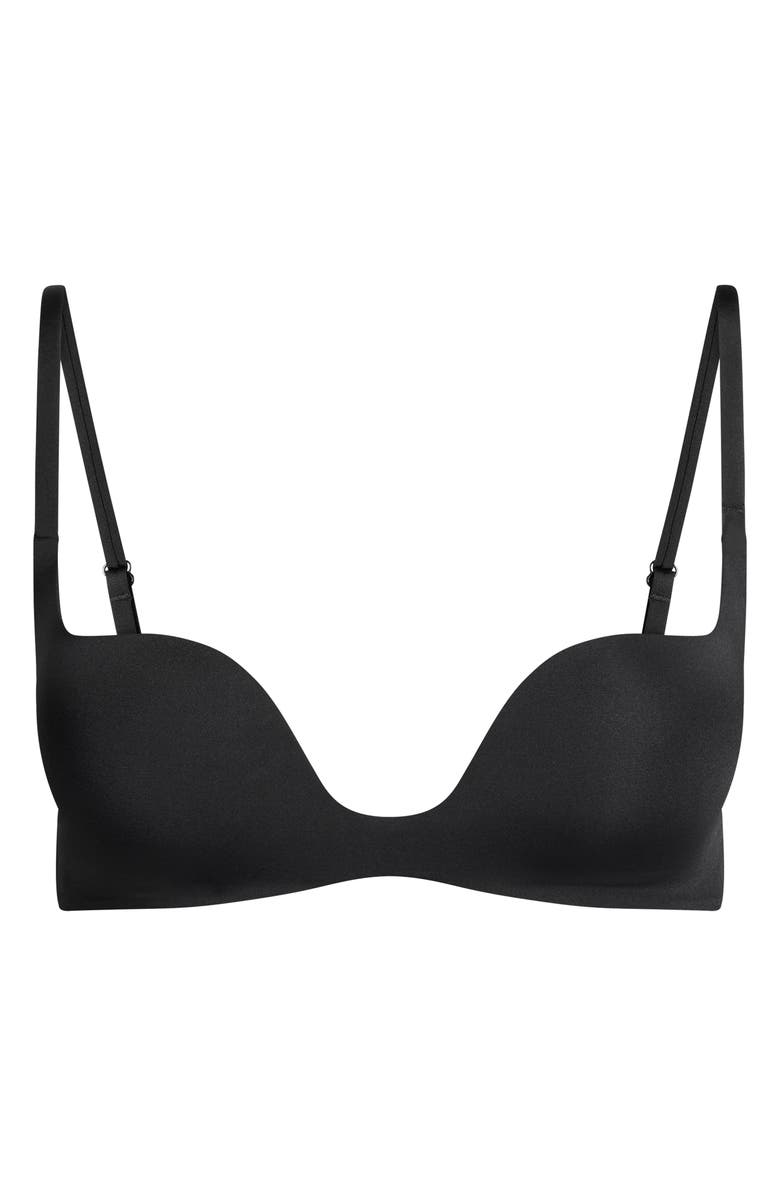SKIMS Wireless Form Plunge Neck Bra, Alternate, color, Onyx