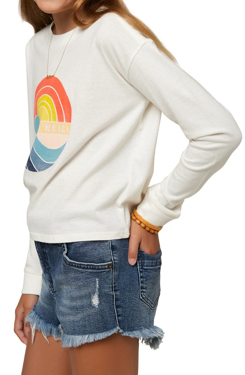 O'Neill Kids' 1974 Long Sleeve Cotton Graphic Logo Tee, Alternate, color,