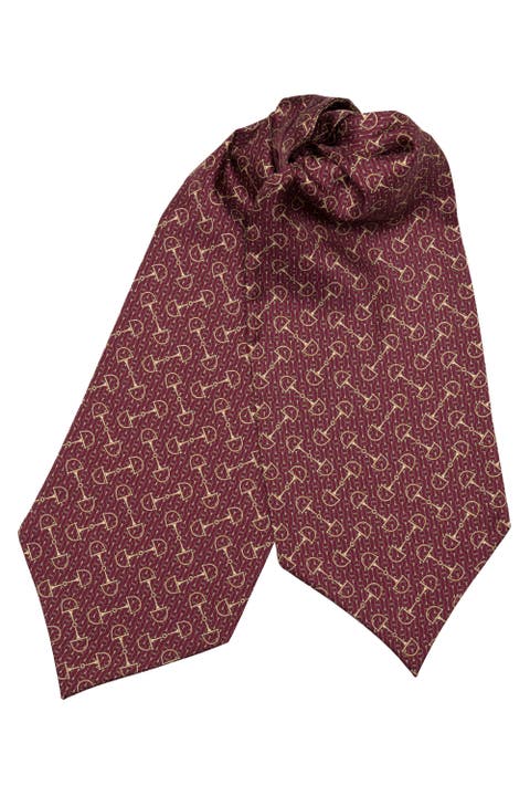 Derby - Silk Ascot Cravat Tie for Men