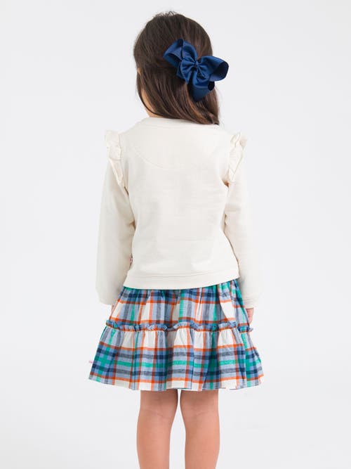 Rufflebutts Smocked Twirl Skirt In Green