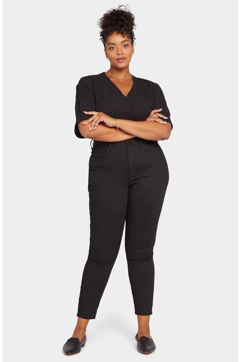 Ami High Waist Skinny Jeans, Alternate, color, BLACK RINSE