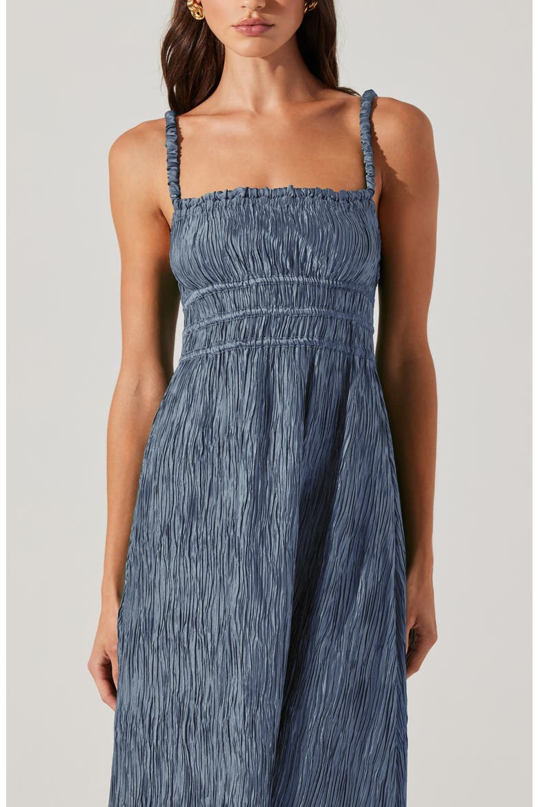 Neelam Shirred Maxi Dress, Alternate, color, BLUE