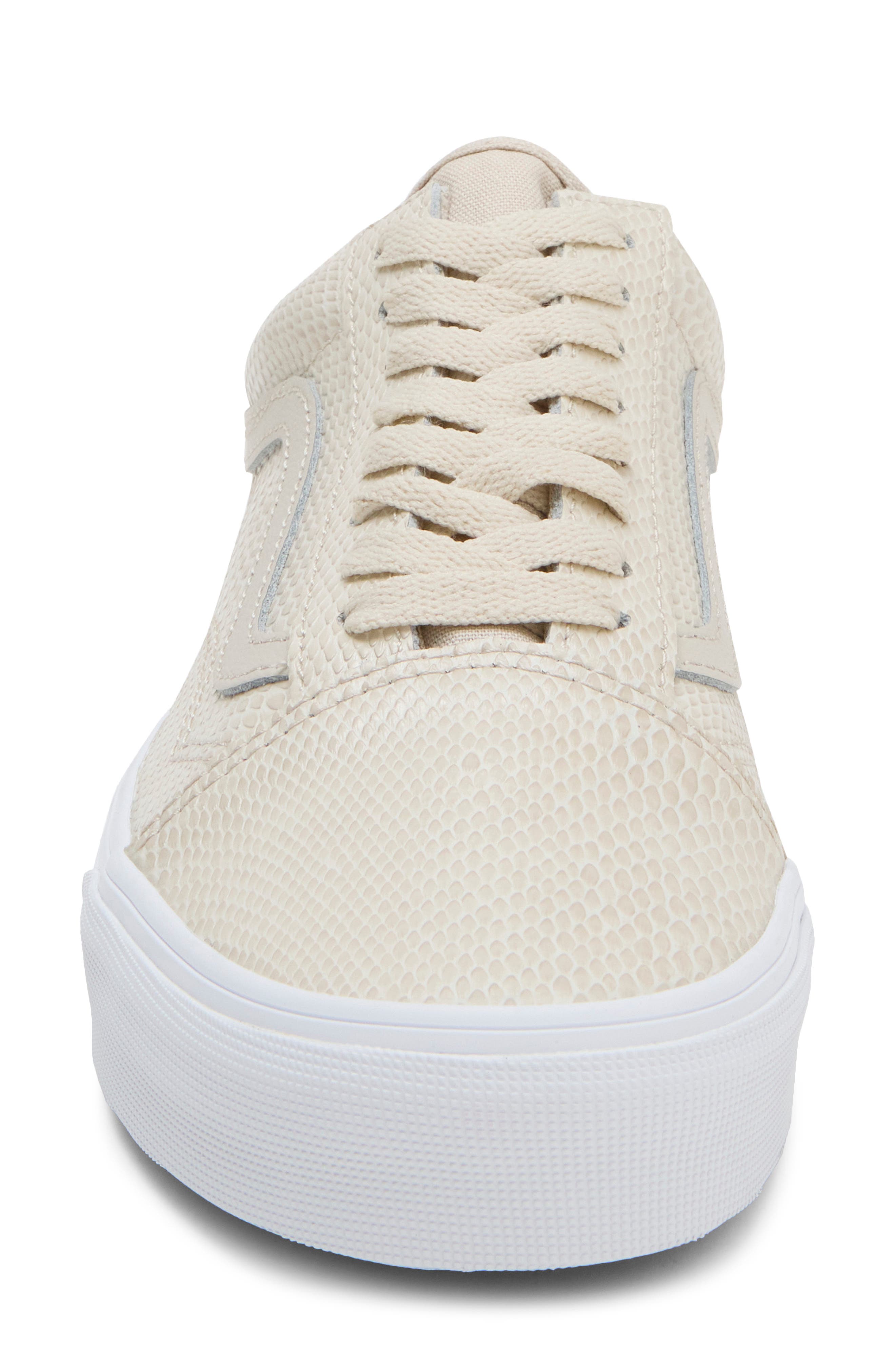 Old Skool Sneaker, Alternate, color, OLD SKOOL SNAKE BEIGE