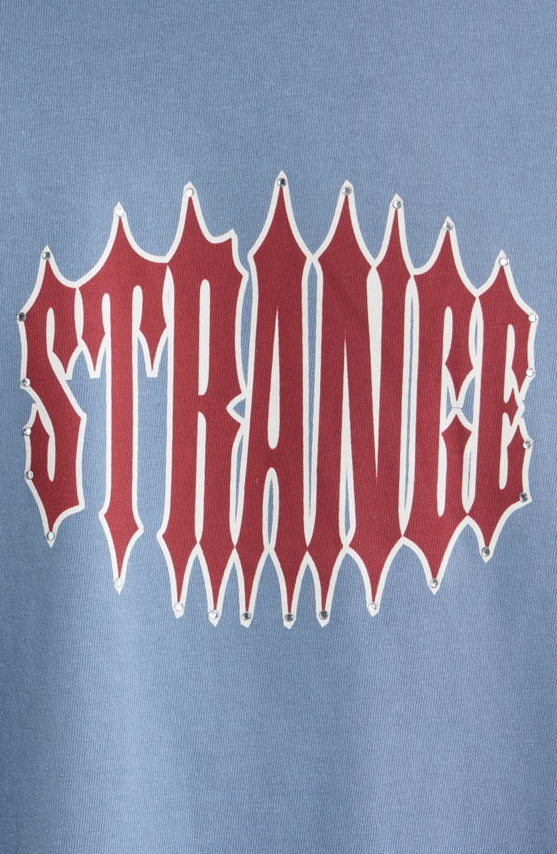 PacSun Strange Rhinestone Cotton Graphic T-Shirt, Alternate, color, Blue