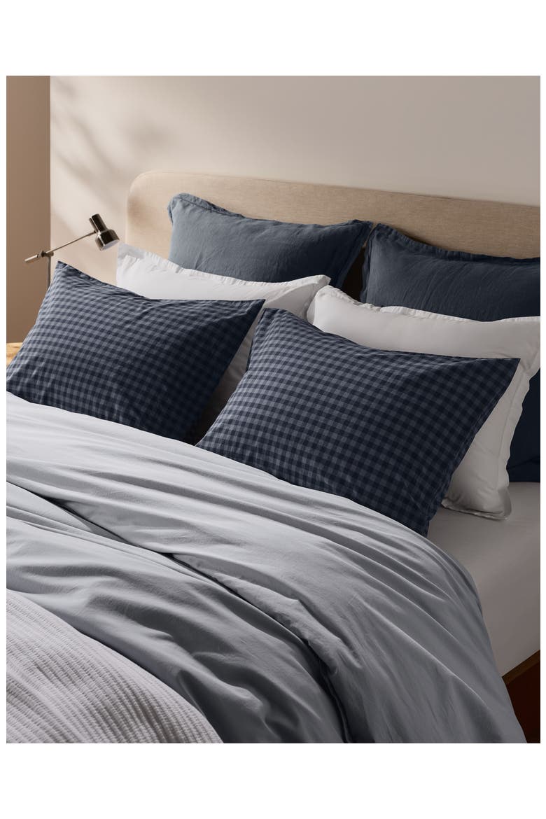 Brushed Cotton Pillowcase Set, Alternate, color, DUSK CHECK