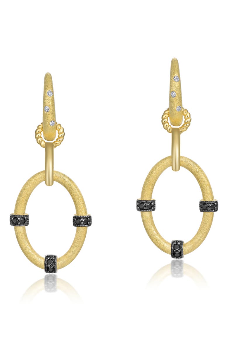 Lafonn Open Oval Drop Earrings, Main, color, Gold