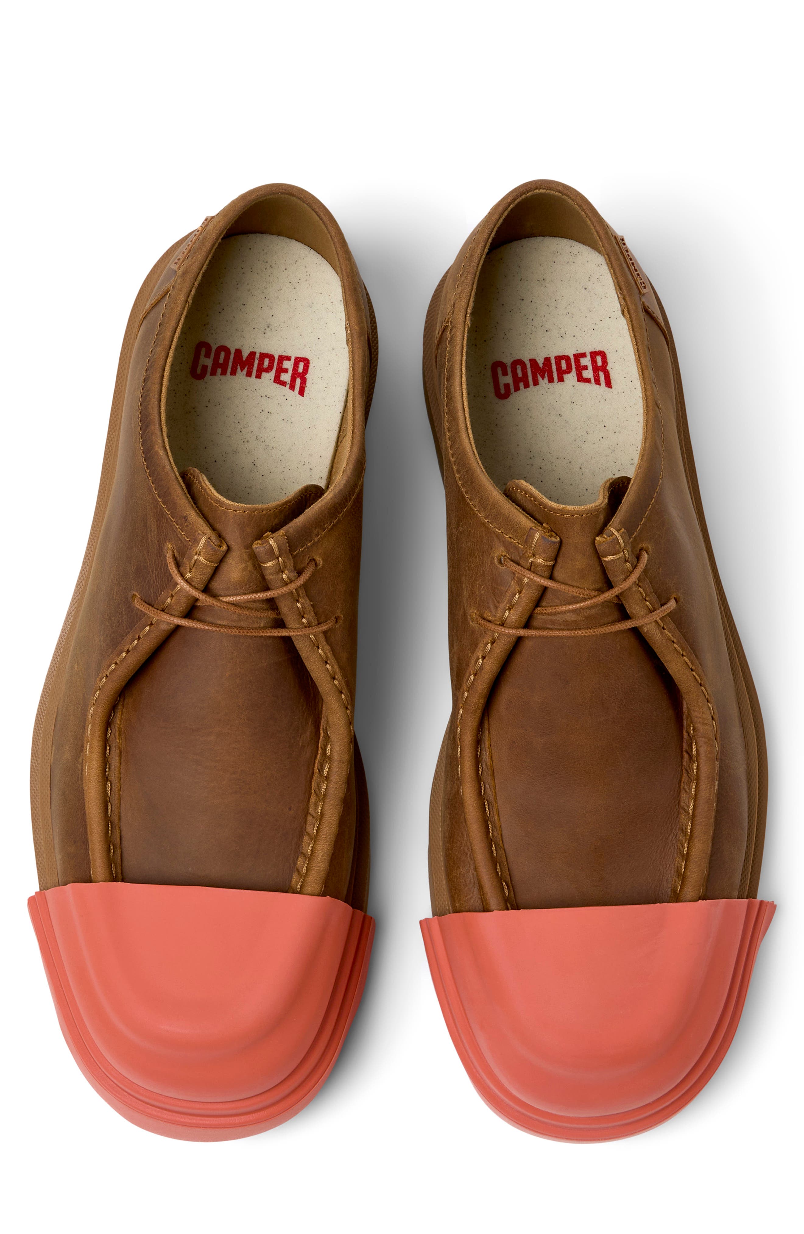 Camper Junction Cap Toe Chukka, Alternate, color, Medium Brown/ Brown