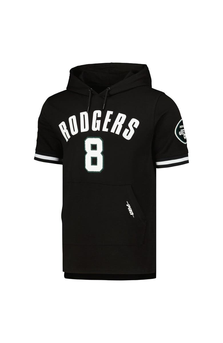 PRO STANDARD Men's Pro Standard Aaron Rodgers Black New York Jets Player Name & Number Hoodie T-Shirt, Alternate, color, 