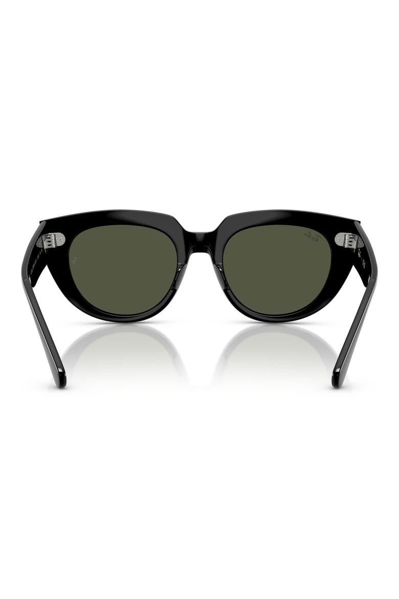 52mm Square Sunglasses, Alternate, color, BLACK