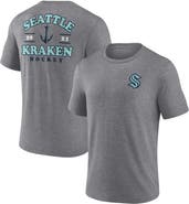 FANATICS Men's Fanatics  Heather Gray Seattle Kraken Winger Tri-Blend T-Shirt