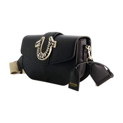 True Religion Shoulder Bag With Signature Logo Accent In Black